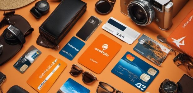 An image that showcases the diverse range of Aeroplan credit card benefits and options through a vibrant collage of travel essentials, luxurious accommodations, thrilling experiences, and exclusive rewards, all seamlessly blending into a captivating visual tapestry