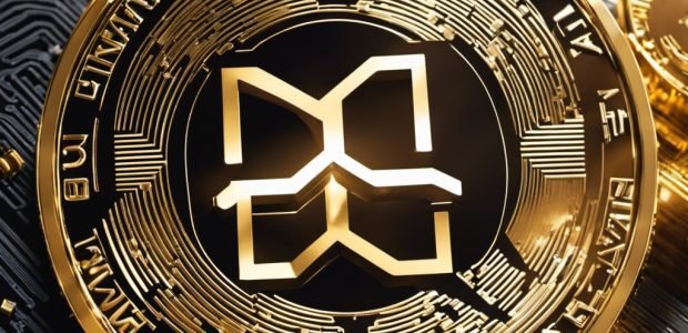 An image showcasing a vibrant and bustling cryptocurrency exchange