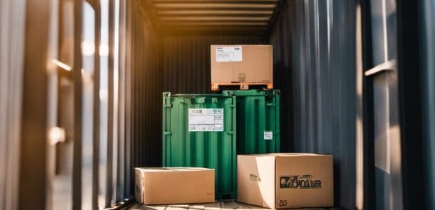 An image showcasing a seamless shipping process from Dollar Tree to Australia