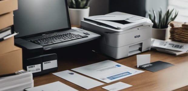 Top Mail Forwarding Services for Your Needs 1 An image showcasing a variety of mail forwarding services on a modern desk
