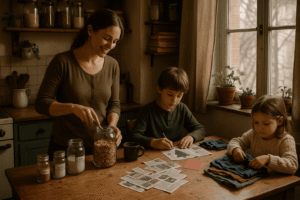 629 38805 10 11 F2895 frugal living moms kitchen scene