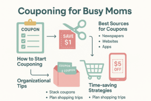 What Are Some Couponing Tips for Busy Moms: Essential Coupon Advice for Busy Moms 3 629 38805 4 1 WZP3D couponing infographic for busy moms