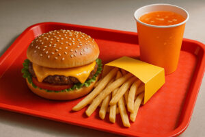 629 39077 8 3 UZK1G classic kids meal vibrant tray