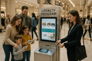 629 39154 13 7 CF255 department store loyalty kiosk interaction