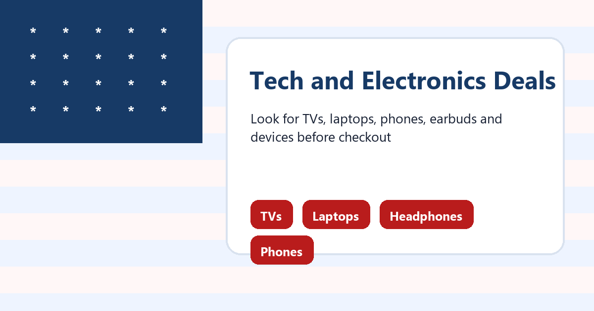 Fourth of July tech electronics TV laptop and device deals